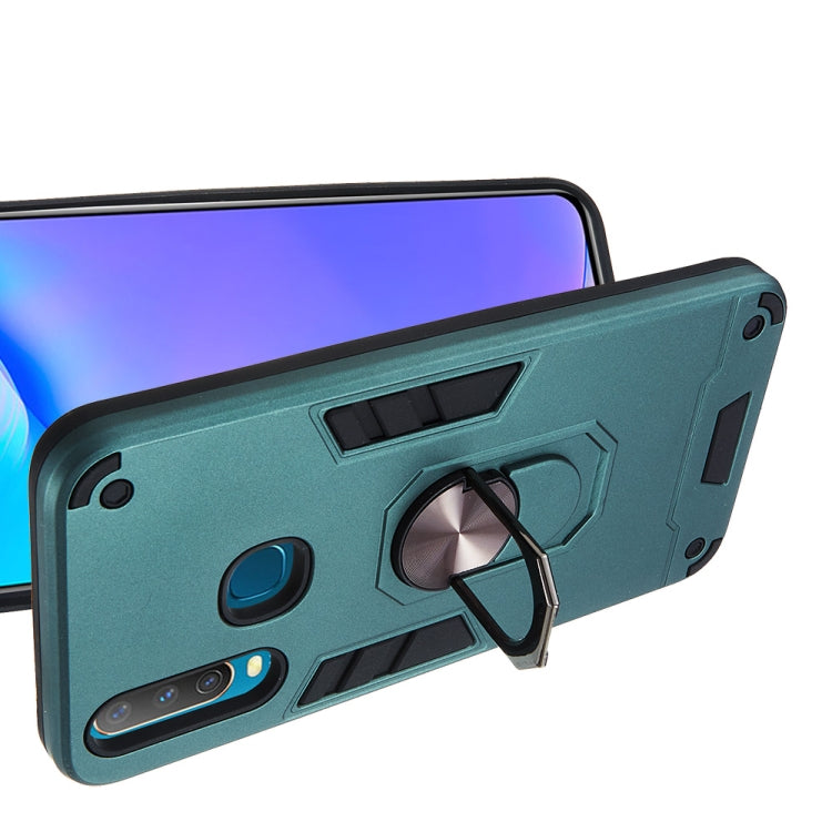 For vivo Y17 / Y15 / Y12 / U10 / Y11 / Y3 2 in 1 Armour Series PC + TPU Protective Case with Ring Holder