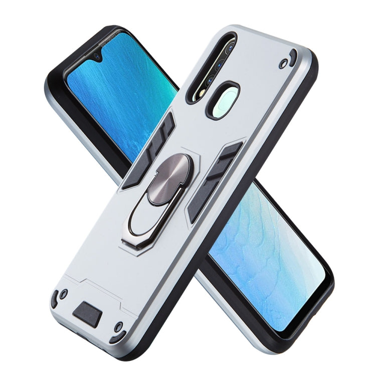 For vivo Y19 / Y5s / U3 / U20 2 in 1 Armour Series PC + TPU Protective Case with Ring Holder