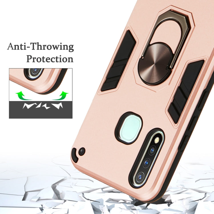 For vivo Y19 / Y5s / U3 / U20 2 in 1 Armour Series PC + TPU Protective Case with Ring Holder