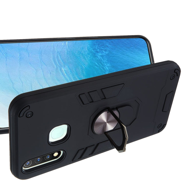 For vivo Y19 / Y5s / U3 / U20 2 in 1 Armour Series PC + TPU Protective Case with Ring Holder