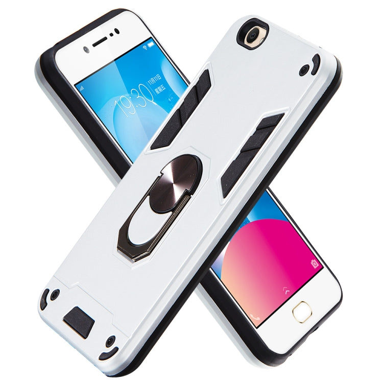 For vivo Y67 2 in 1 Armour Series PC + TPU Protective Case with Ring Holder