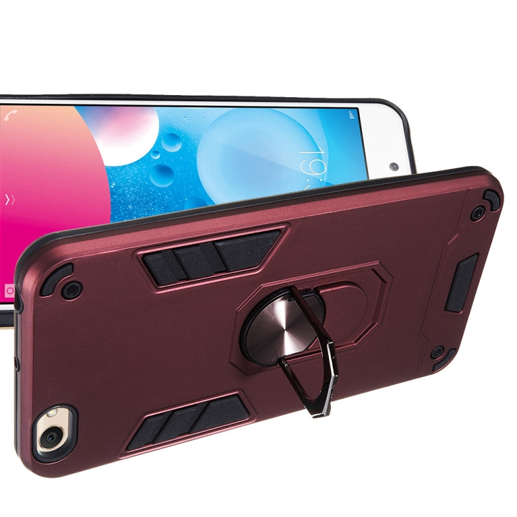 For vivo Y67 2 in 1 Armour Series PC + TPU Protective Case with Ring Holder