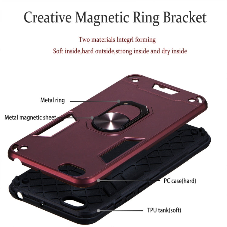 For vivo Y67 2 in 1 Armour Series PC + TPU Protective Case with Ring Holder