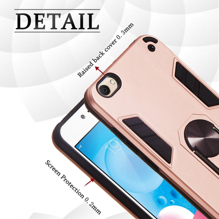 For vivo Y67 2 in 1 Armour Series PC + TPU Protective Case with Ring Holder