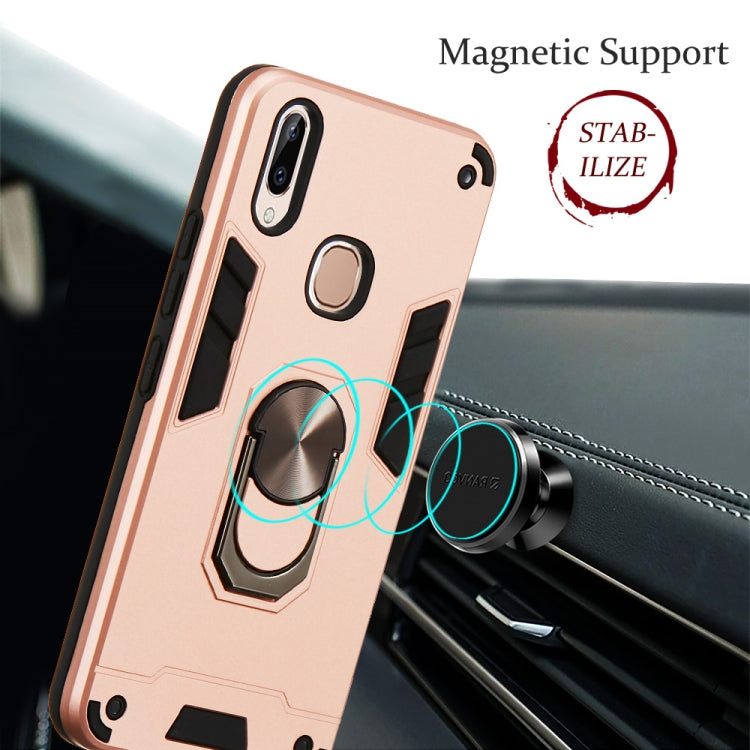 For vivo Y83 Pro 2 in 1 Armour Series PC + TPU Protective Case with Ring Holder