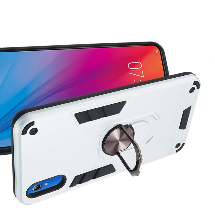 For vivo Y91c/Y93/Y91i/Y90(Indian Version) 2 in 1 Armour Series PC + TPU Protective Case with Ring Holder