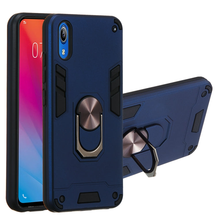 For vivo Y91c/Y93/Y91i/Y90(Indian Version) 2 in 1 Armour Series PC + TPU Protective Case with Ring Holder