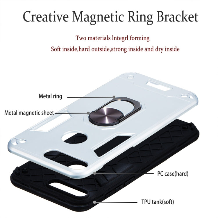 For Huawei Honor 7C / Enjoy 8 2 in 1 Armour Series PC + TPU Protective Case with Ring Holder