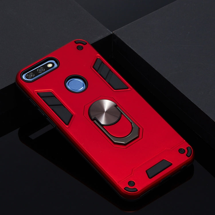 For Huawei Honor 7C / Enjoy 8 2 in 1 Armour Series PC + TPU Protective Case with Ring Holder