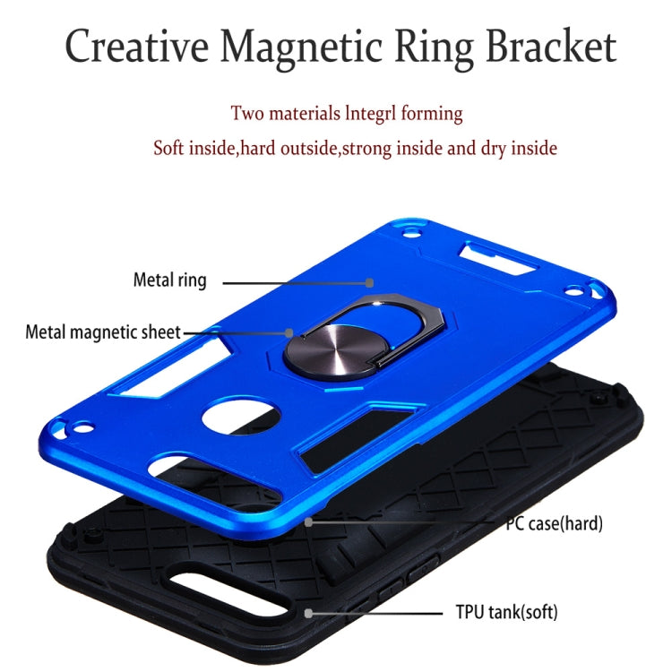 For Huawei Honor 7C / Enjoy 8 2 in 1 Armour Series PC + TPU Protective Case with Ring Holder