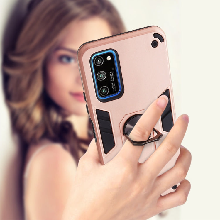 For Huawei Honor V30 / V30 Pro 2 in 1 Armour Series PC + TPU Protective Case with Ring Holder