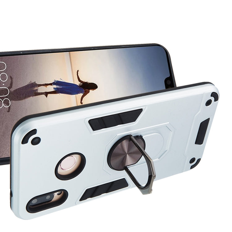 For Huawei P20 Lite / nova 3e 2 in 1 Armour Series PC + TPU Protective Case with Ring Holder