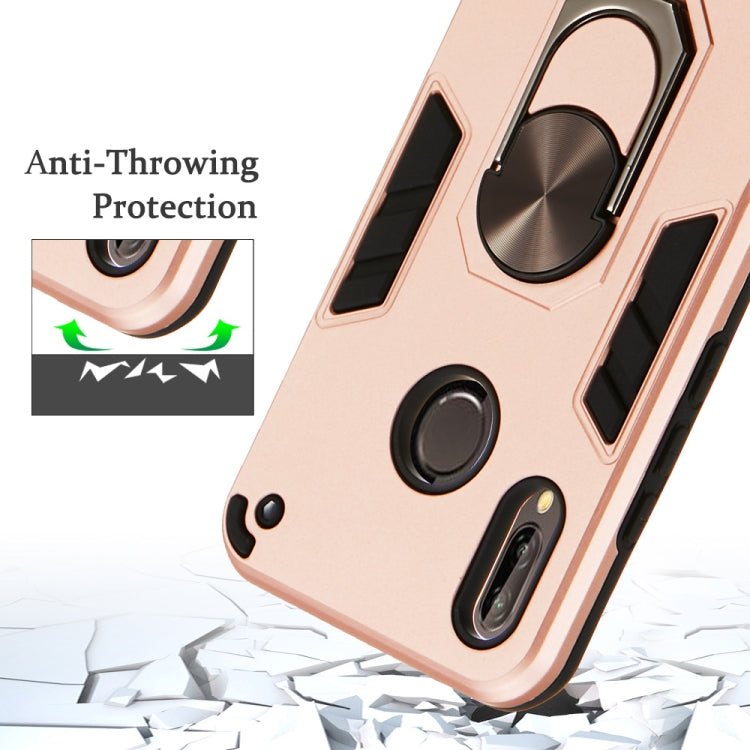 For Huawei P20 Lite / nova 3e 2 in 1 Armour Series PC + TPU Protective Case with Ring Holder