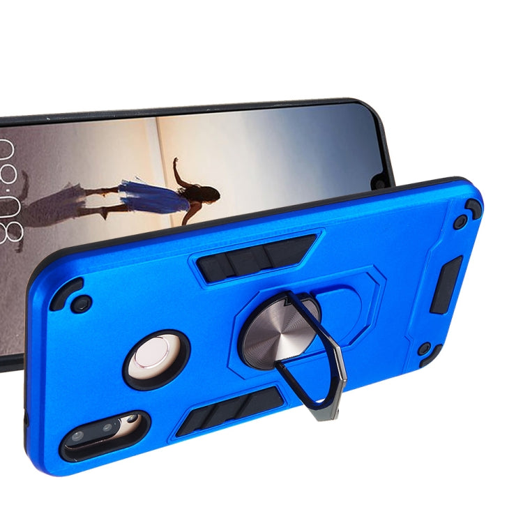 For Huawei P20 Lite / nova 3e 2 in 1 Armour Series PC + TPU Protective Case with Ring Holder