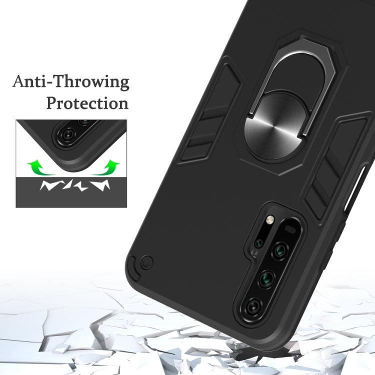 For Huawei Honor 20 / nova 5T 2 in 1 Armour Series PC + TPU Protective Case with Ring Holder