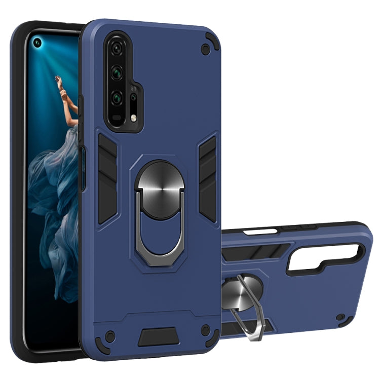 For Huawei Honor 20 / nova 5T 2 in 1 Armour Series PC + TPU Protective Case with Ring Holder