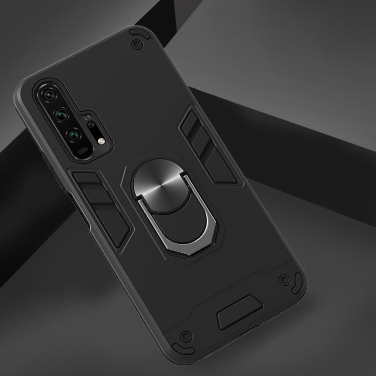 For Huawei Honor 20 / nova 5T 2 in 1 Armour Series PC + TPU Protective Case with Ring Holder