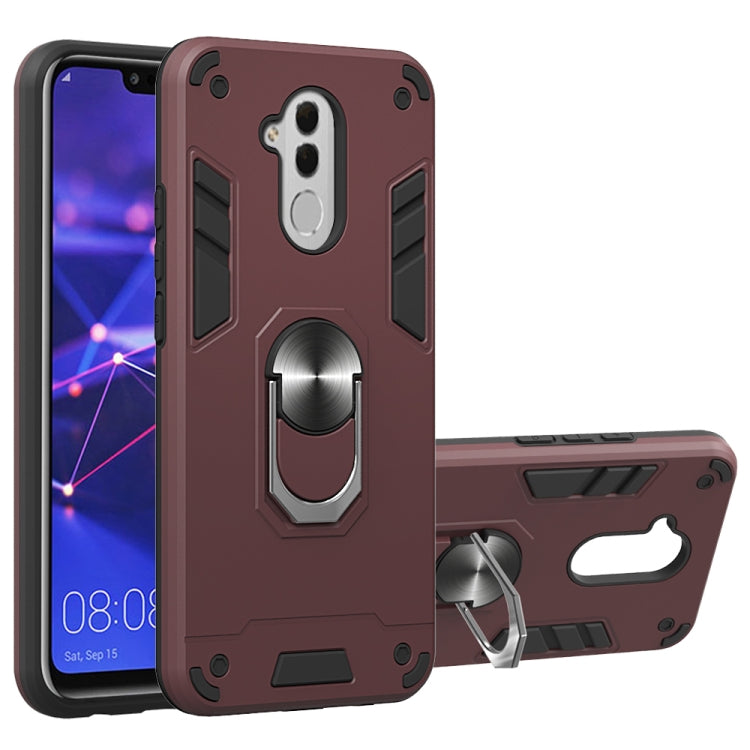 For Huawei Mate 20 Lite 2 in 1 Armour Series PC + TPU Protective Case with Ring Holder