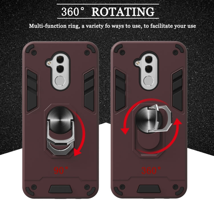 For Huawei Mate 20 Lite 2 in 1 Armour Series PC + TPU Protective Case with Ring Holder