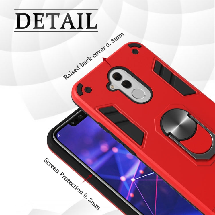 For Huawei Mate 20 Lite 2 in 1 Armour Series PC + TPU Protective Case with Ring Holder