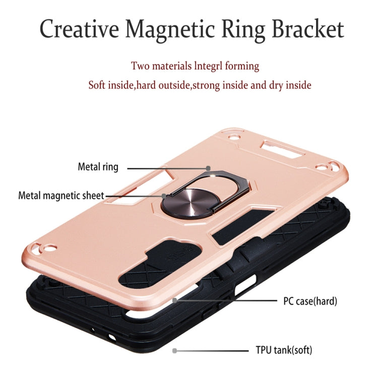 For Huawei nova 6 2 in 1 Armour Series PC + TPU Protective Case with Ring Holder