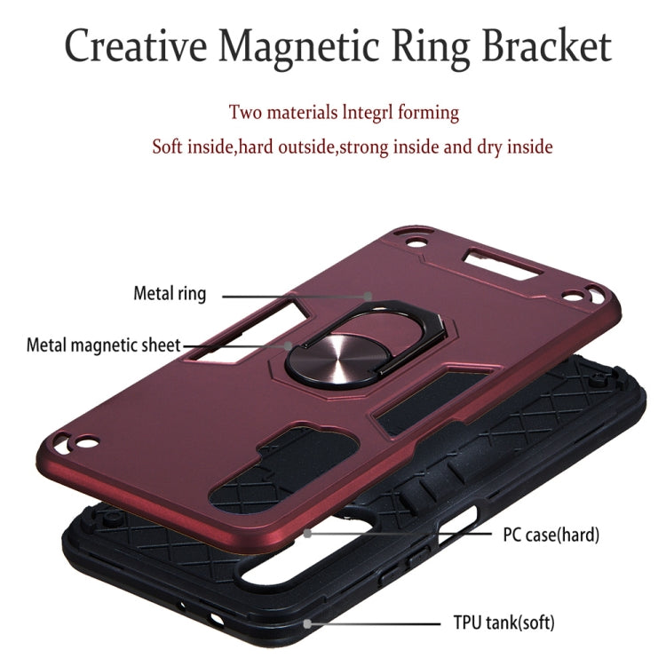 For Huawei nova 6 2 in 1 Armour Series PC + TPU Protective Case with Ring Holder