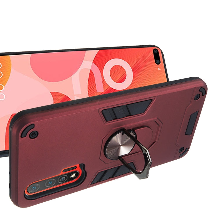 For Huawei nova 6 2 in 1 Armour Series PC + TPU Protective Case with Ring Holder