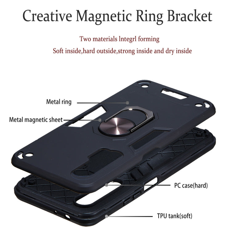 For Huawei nova 6 2 in 1 Armour Series PC + TPU Protective Case with Ring Holder