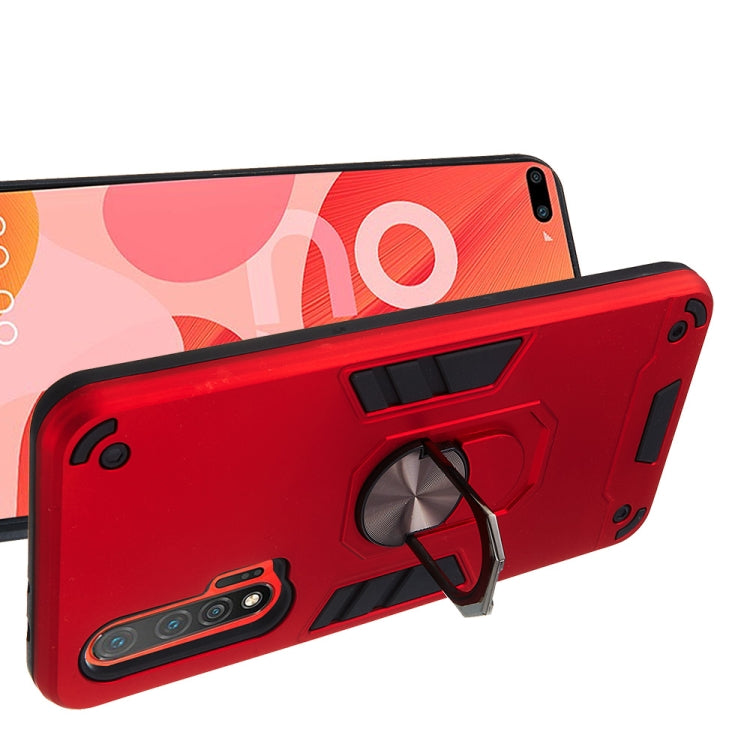 For Huawei nova 6 2 in 1 Armour Series PC + TPU Protective Case with Ring Holder