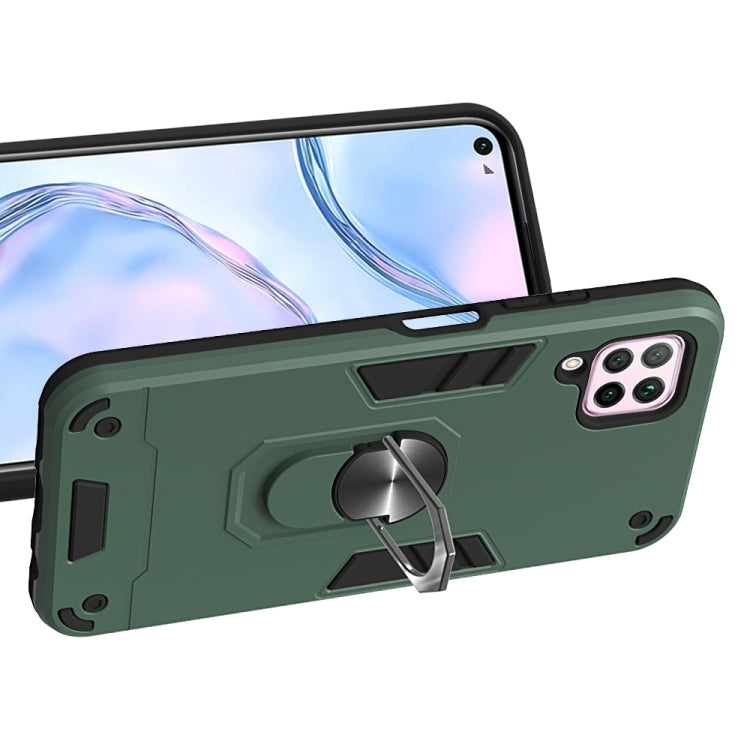 For Huawei nova 6 SE 2 in 1 Armour Series PC + TPU Protective Case with Ring Holder