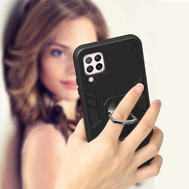 For Huawei nova 6 SE 2 in 1 Armour Series PC + TPU Protective Case with Ring Holder