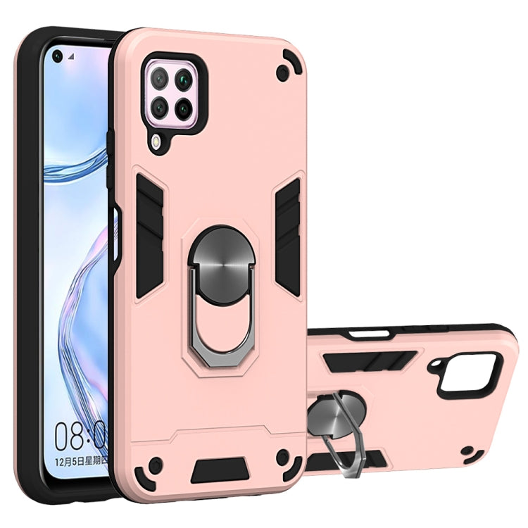 For Huawei nova 6 SE 2 in 1 Armour Series PC + TPU Protective Case with Ring Holder