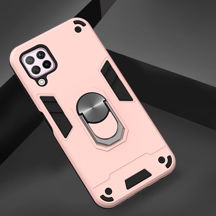 For Huawei nova 6 SE 2 in 1 Armour Series PC + TPU Protective Case with Ring Holder