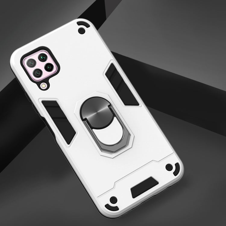 For Huawei nova 6 SE 2 in 1 Armour Series PC + TPU Protective Case with Ring Holder