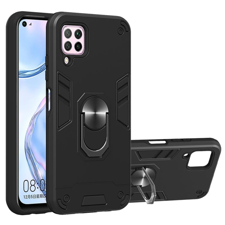For Huawei nova 6 SE 2 in 1 Armour Series PC + TPU Protective Case with Ring Holder