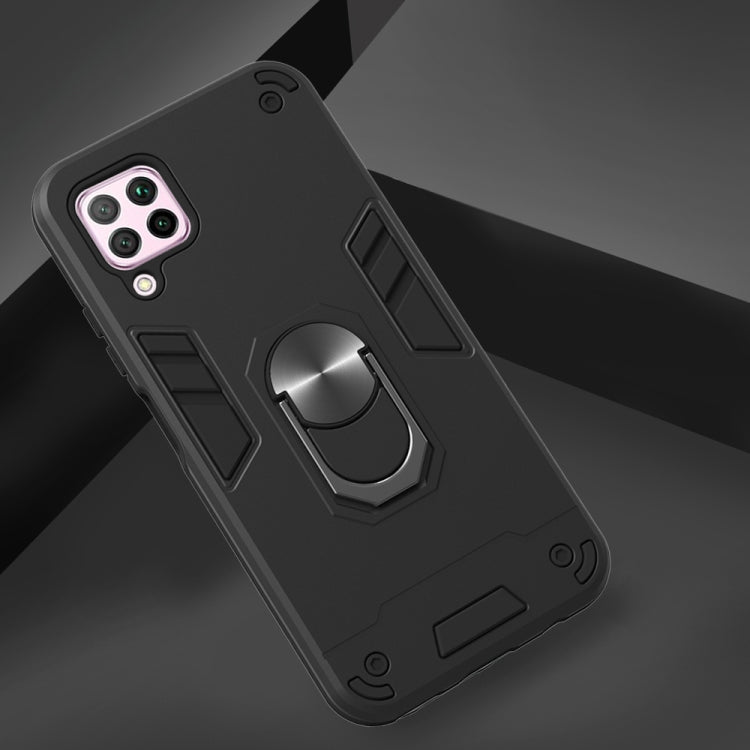 For Huawei nova 6 SE 2 in 1 Armour Series PC + TPU Protective Case with Ring Holder