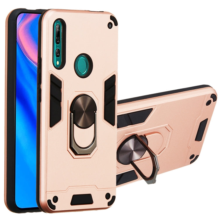 For Huawei P Smart Z / Y9 Prime (2019) 2 in 1 Armour Series PC + TPU Protective Case with Ring Holder