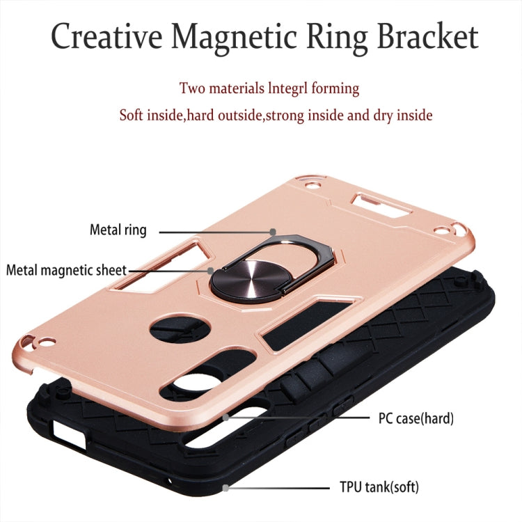 For Huawei P Smart Z / Y9 Prime (2019) 2 in 1 Armour Series PC + TPU Protective Case with Ring Holder