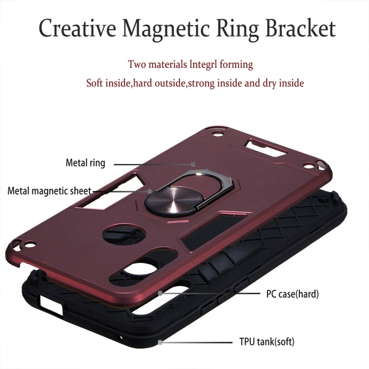 For Huawei P Smart Z / Y9 Prime (2019) 2 in 1 Armour Series PC + TPU Protective Case with Ring Holder