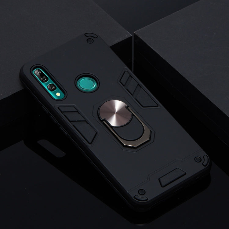 For Huawei P Smart Z / Y9 Prime (2019) 2 in 1 Armour Series PC + TPU Protective Case with Ring Holder