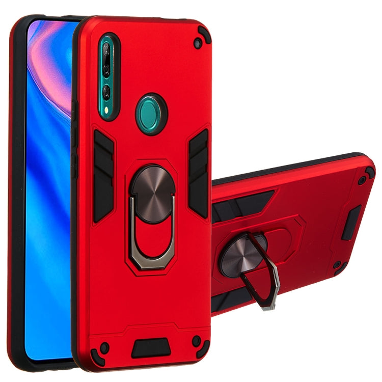 For Huawei P Smart Z / Y9 Prime (2019) 2 in 1 Armour Series PC + TPU Protective Case with Ring Holder