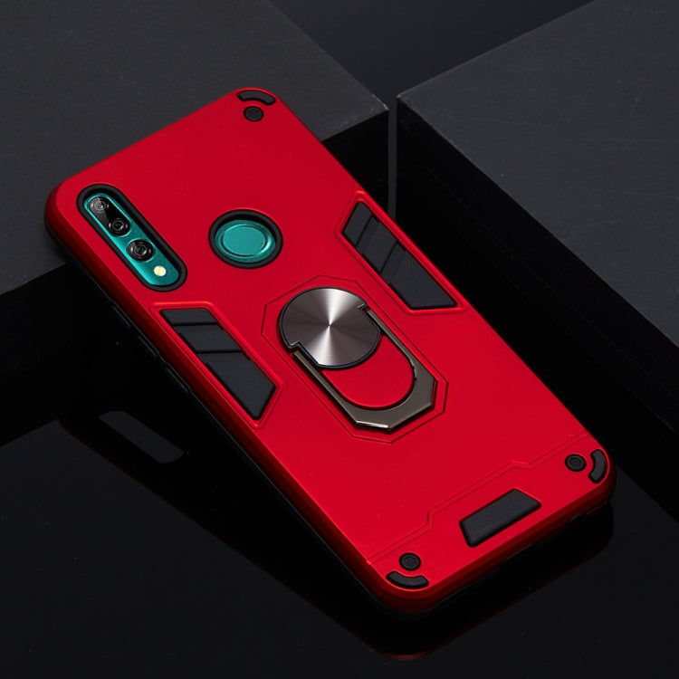 For Huawei P Smart Z / Y9 Prime (2019) 2 in 1 Armour Series PC + TPU Protective Case with Ring Holder