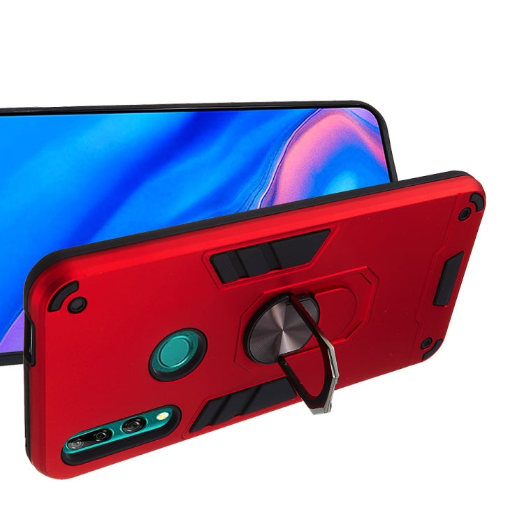 For Huawei P Smart Z / Y9 Prime (2019) 2 in 1 Armour Series PC + TPU Protective Case with Ring Holder