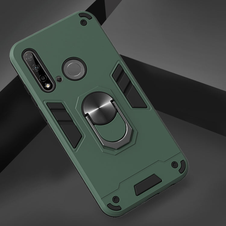 For Huawei P20 Lite (2019) / nova 5i 2 in 1 Armour Series PC + TPU Protective Case with Ring Holder