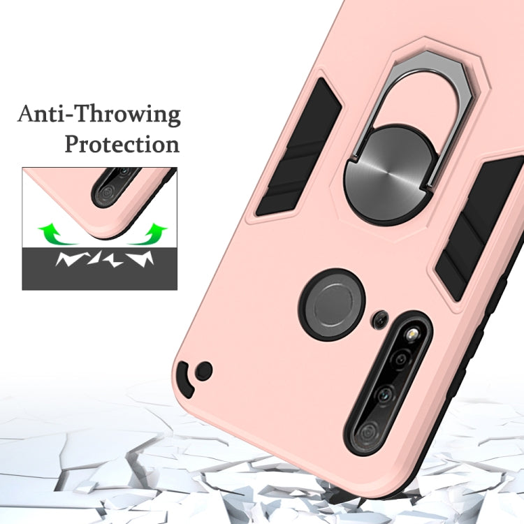 For Huawei P20 Lite (2019) / nova 5i 2 in 1 Armour Series PC + TPU Protective Case with Ring Holder