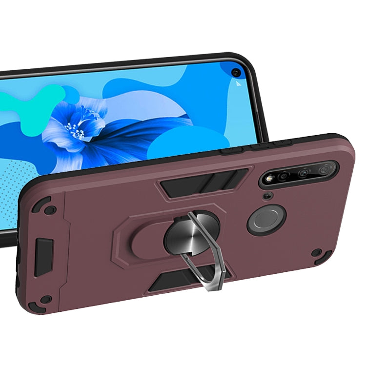 For Huawei P20 Lite (2019) / nova 5i 2 in 1 Armour Series PC + TPU Protective Case with Ring Holder