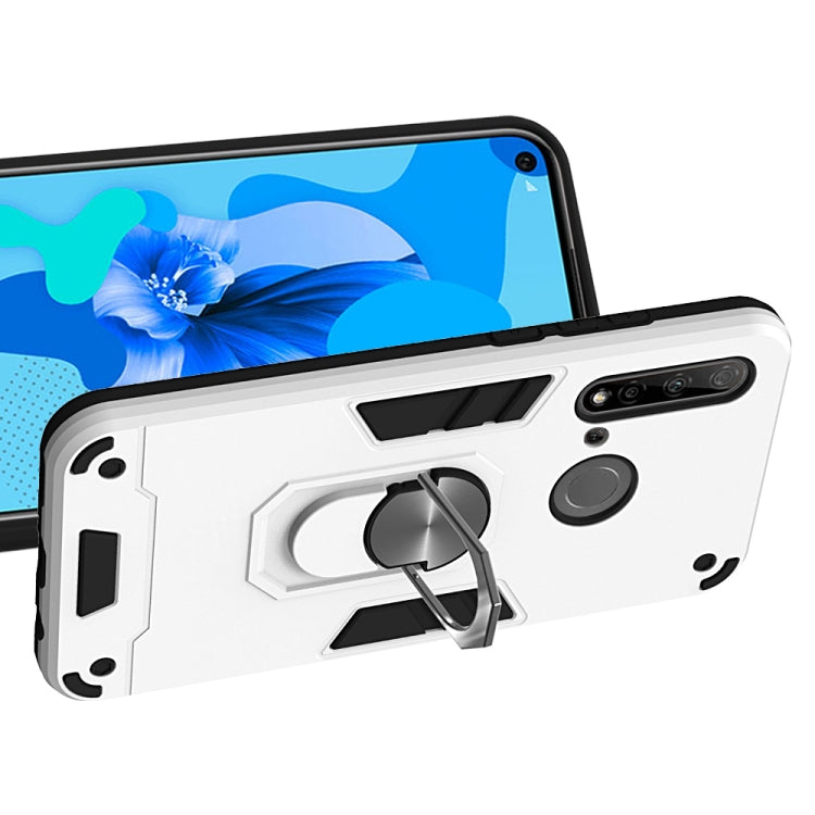 For Huawei P20 Lite (2019) / nova 5i 2 in 1 Armour Series PC + TPU Protective Case with Ring Holder