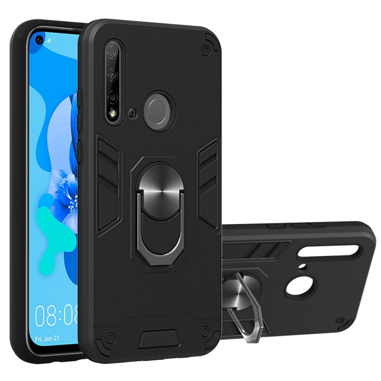 For Huawei P20 Lite (2019) / nova 5i 2 in 1 Armour Series PC + TPU Protective Case with Ring Holder