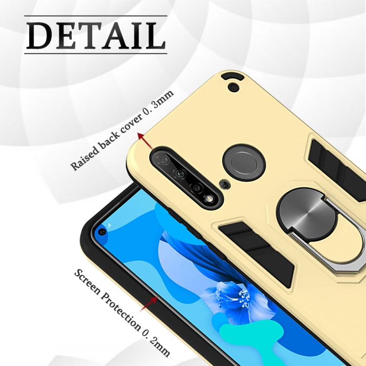 For Huawei P20 Lite (2019) / nova 5i 2 in 1 Armour Series PC + TPU Protective Case with Ring Holder