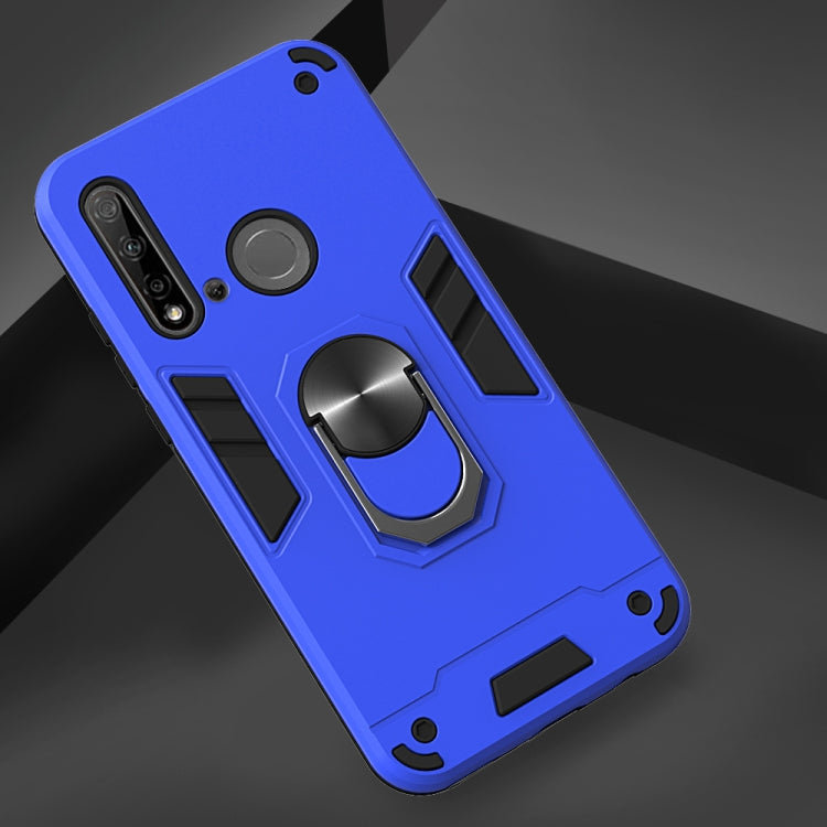 For Huawei P20 Lite (2019) / nova 5i 2 in 1 Armour Series PC + TPU Protective Case with Ring Holder